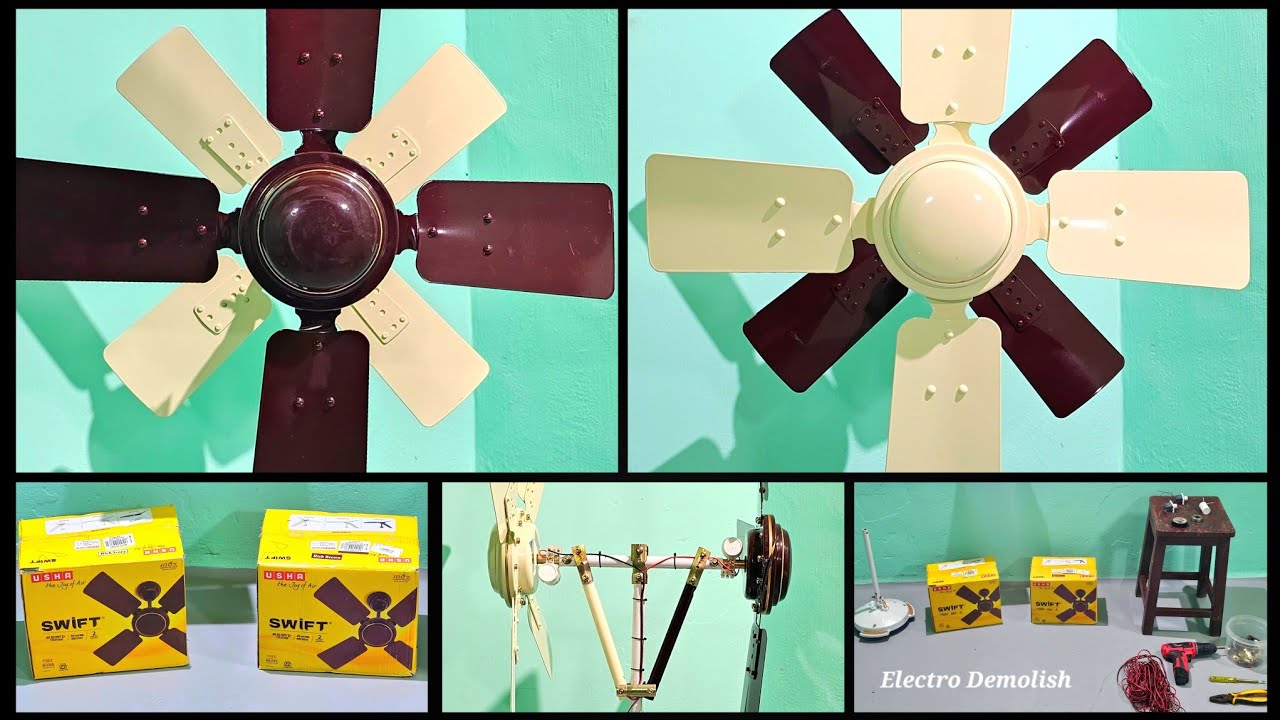 How to make 360° Dual 600mm Ceiling Fan Air Circulator🌪🌪Electrifying Invention by Electro Demolish 🔥