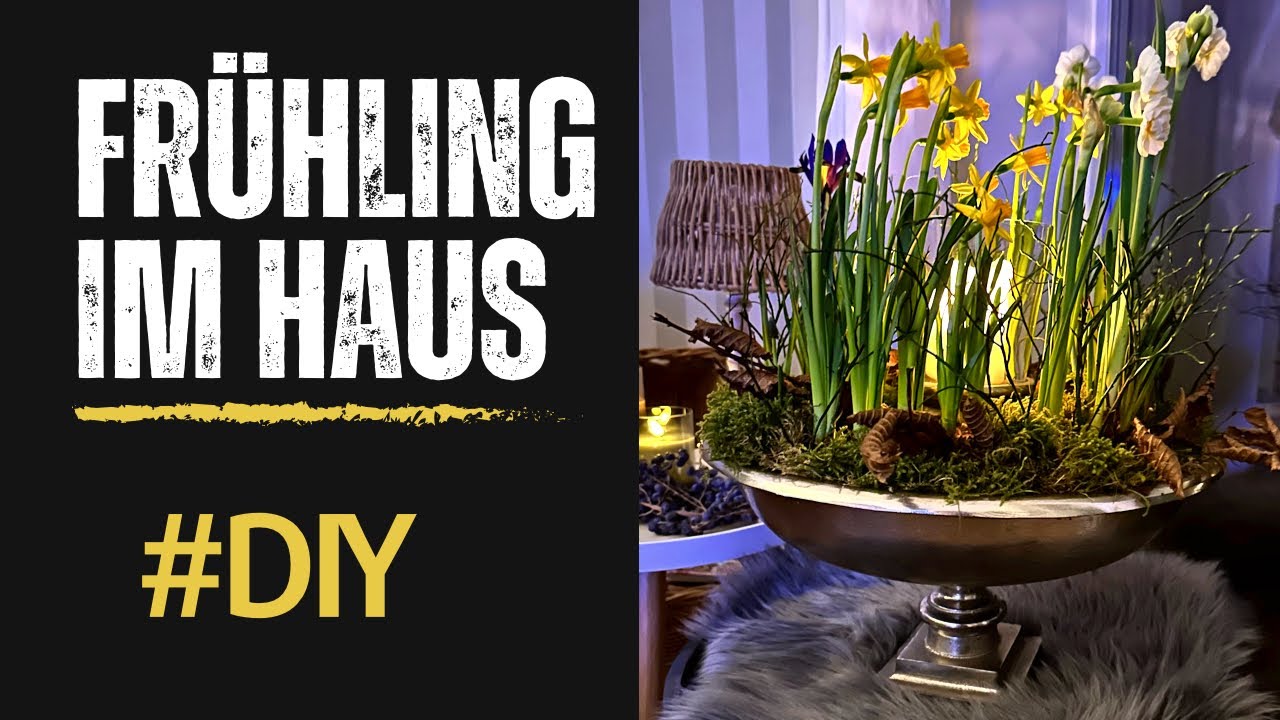 Frühlingsdekoration 🌼🌱wird mit ein paar Ostereiern ... zur Osterdekoration 🐰