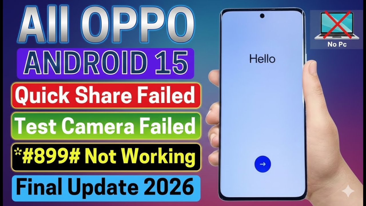 All OPPO Android 15 FRP BYPASS | Final Update 💯 Done 👍 | Google Account Remove Without PC