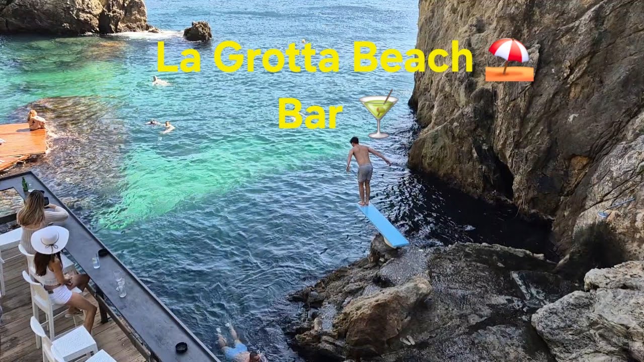 La Grotta Beach Bar, Paleokastritsa, Corfu, Greece #beach #bar #sea #nature #travel #walking #views
