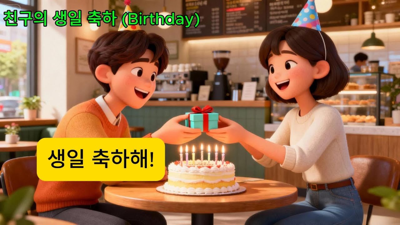 초급~중급 실생활 한국어 대화 연습 | 축하 상황 10가지 말하기·듣기