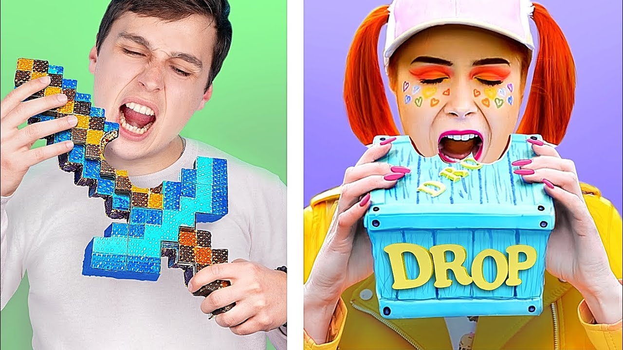 ¡10 Dulces De Minecraft vs Dulces De Fortnite!