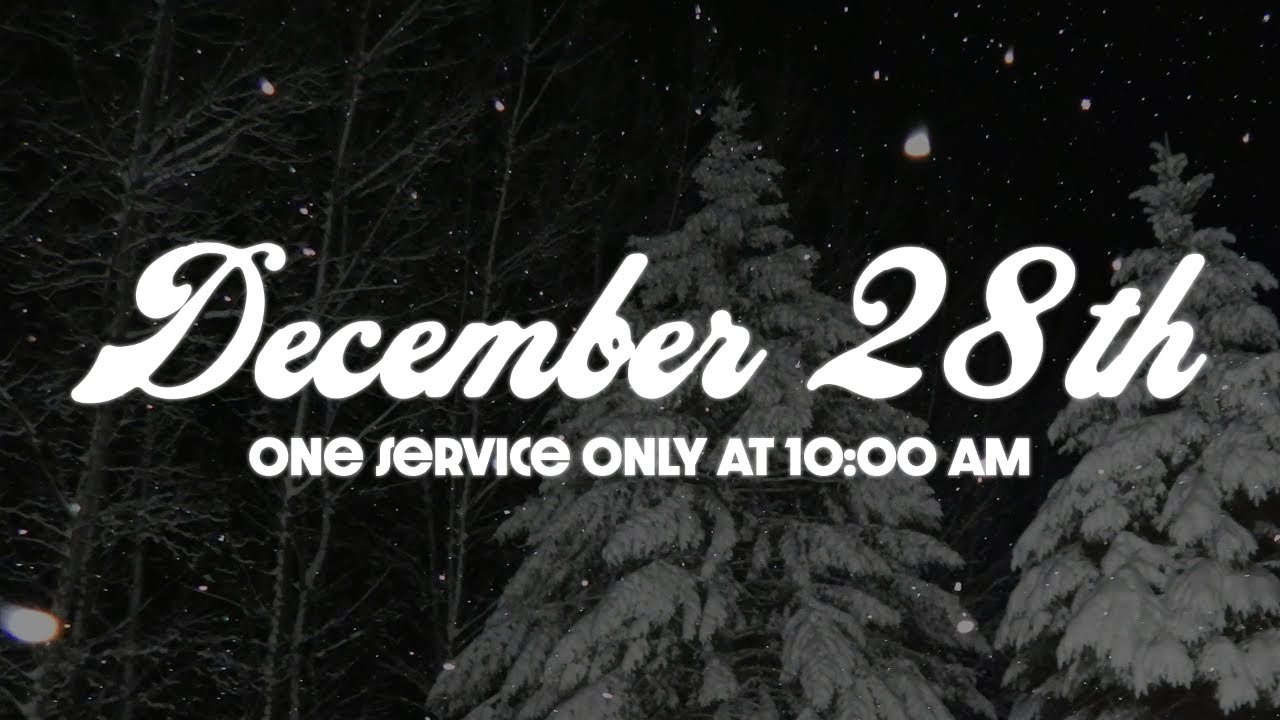Sunday Service |  December 28 | Faith City Church
