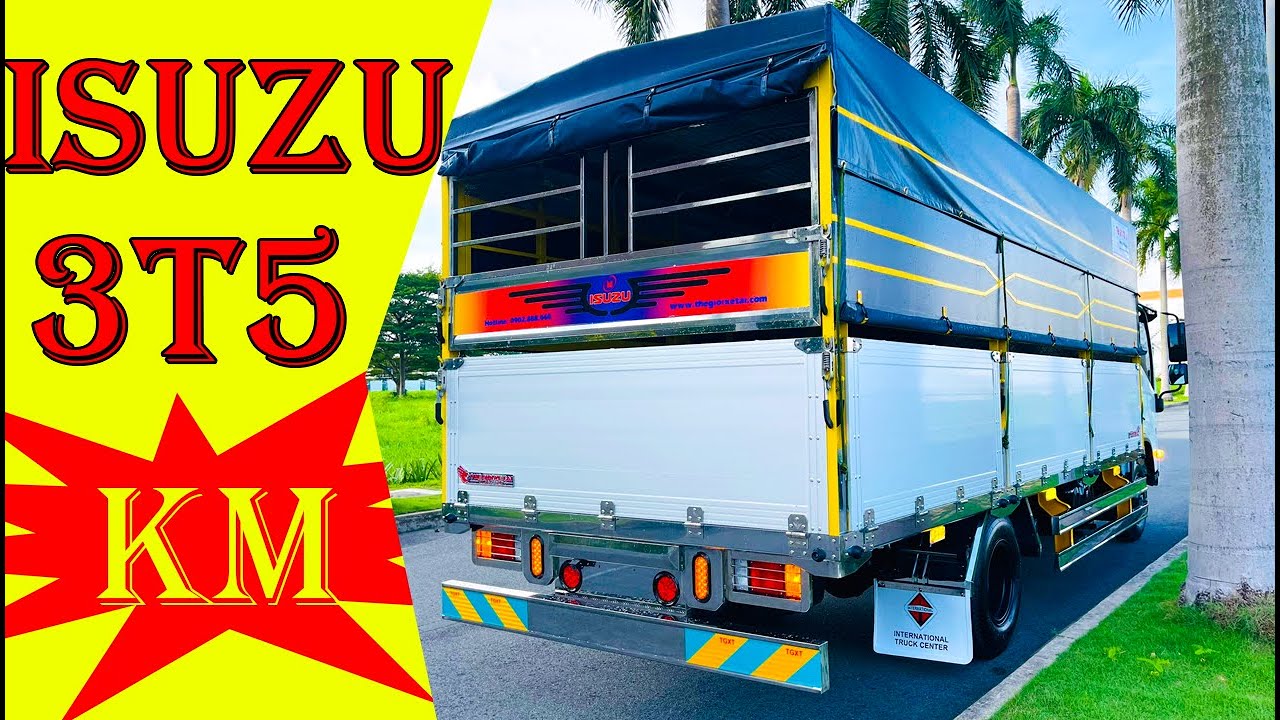 180tr nhận xe NPR400 thùng Inox bửng nhôm tải trọng 3T490 dài 5m2 | ISUZU NPR400 |