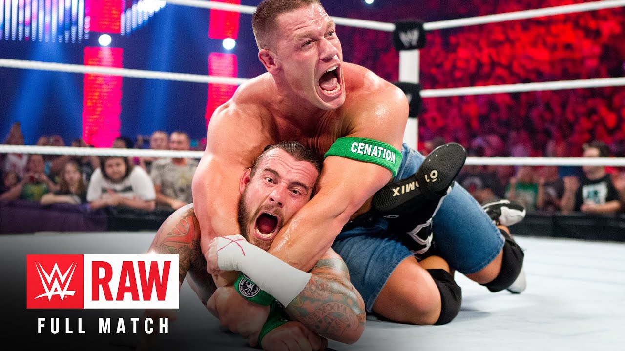 ПОЛНЫЙ МАТЧ: CM Punk против Джона Сины — Матч за чемпионство WWE: Raw 1000