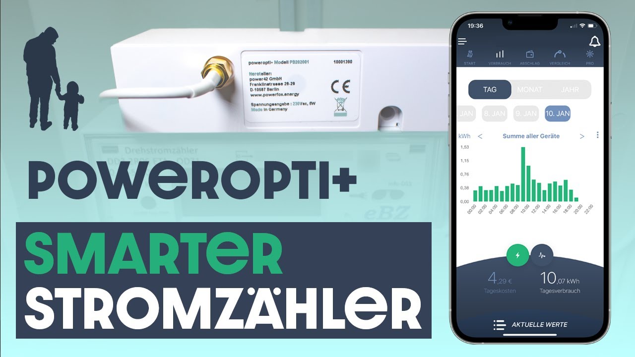 Stromz&auml;hler einfach smart machen mit dem poweropti+
