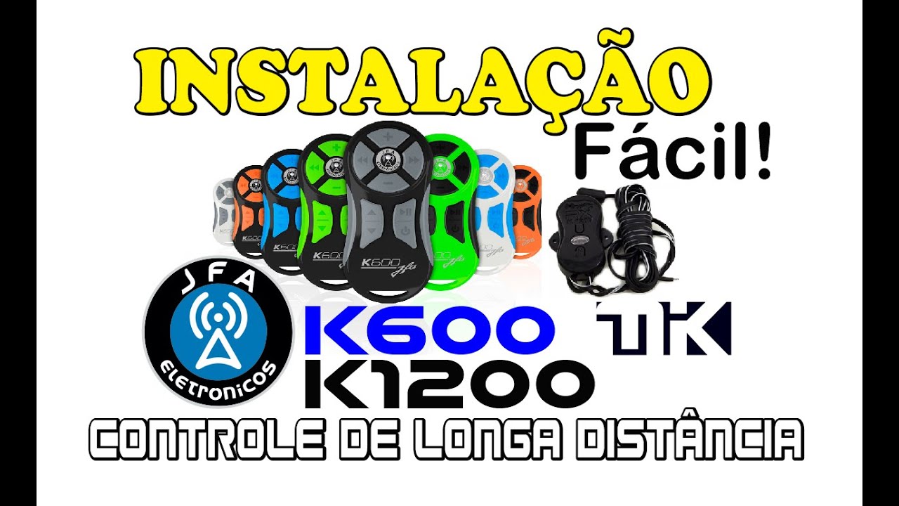 Como instalar Controle de Longa Distância JFA K600 / K1200 - Fácil e Rápido!
