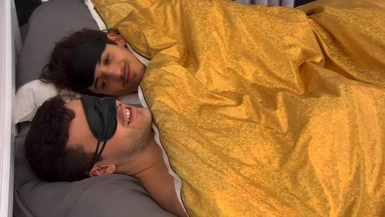 Day 45 - 4/24 12:54a - A playful William and Kevin go to sleep? [clip]