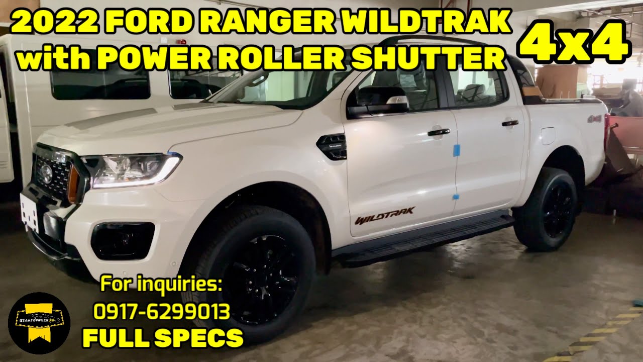 Ford Ranger Wildtrak 4x4 2022 in Snowflake White Pearl - Full Specs (Philippines)