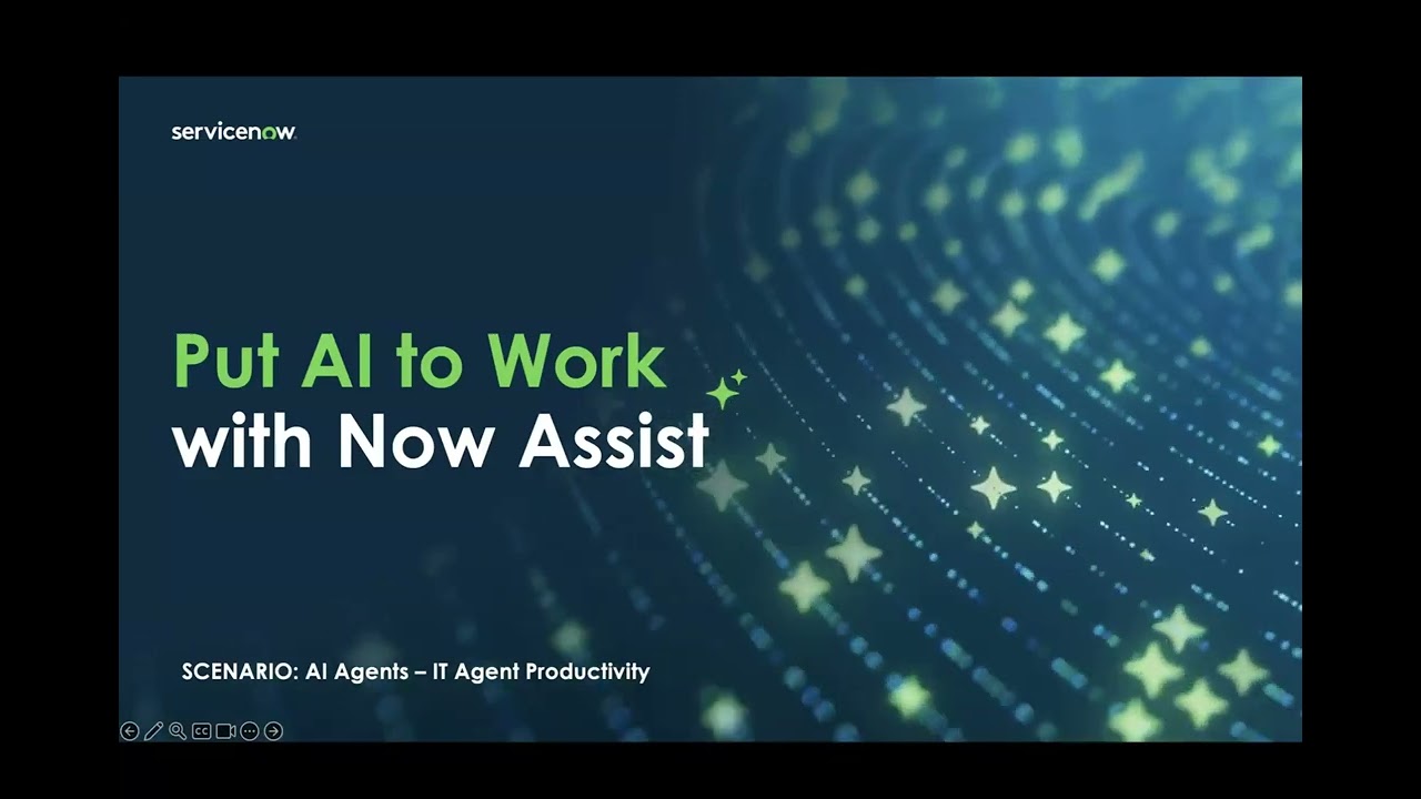 ServiceNow Now Assist & AI Agents Productivity Demo for Service Desk