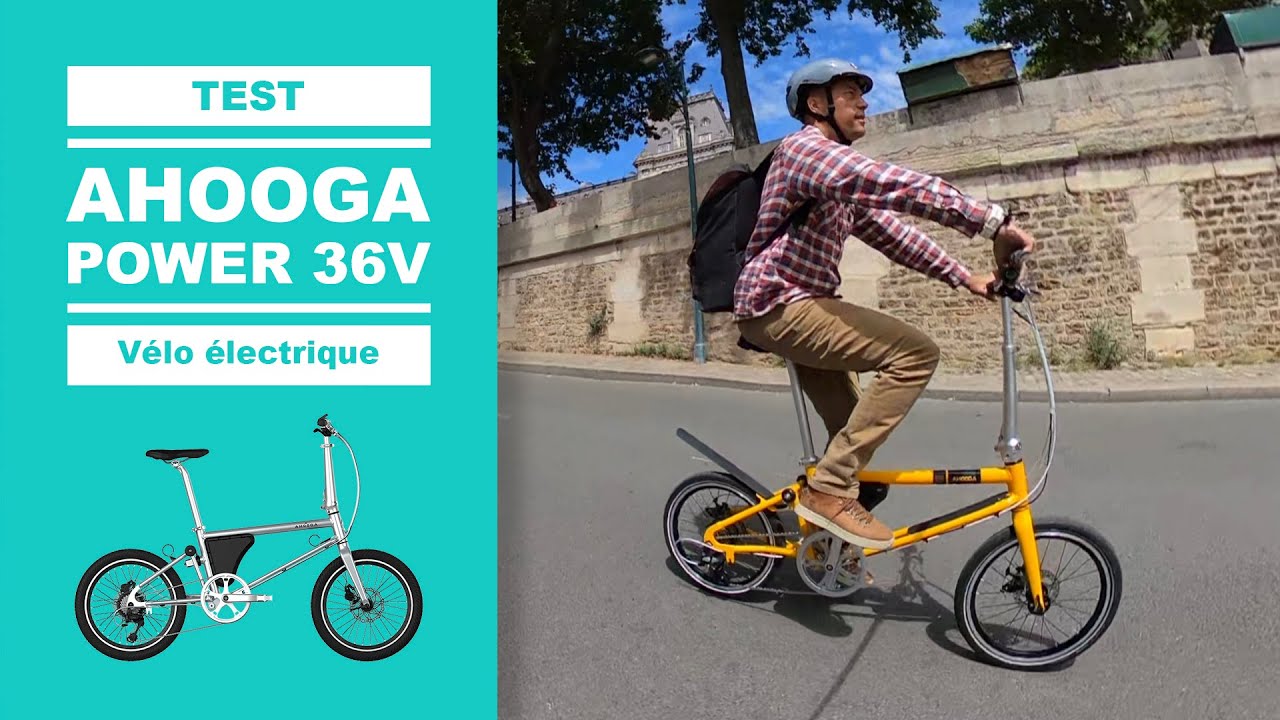 Vélo électrique 🚲 pliant POWER de AHOOGA mieux que le Brompton (test, avis & review) ?