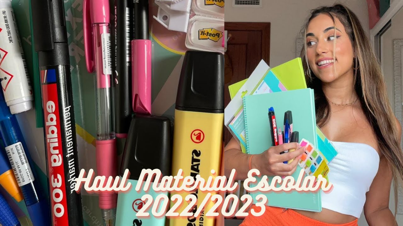 HAUL MATERIAL ESCOLAR 2022/2023 📚 #materialescolar #vueltaalcole #haul #papelería