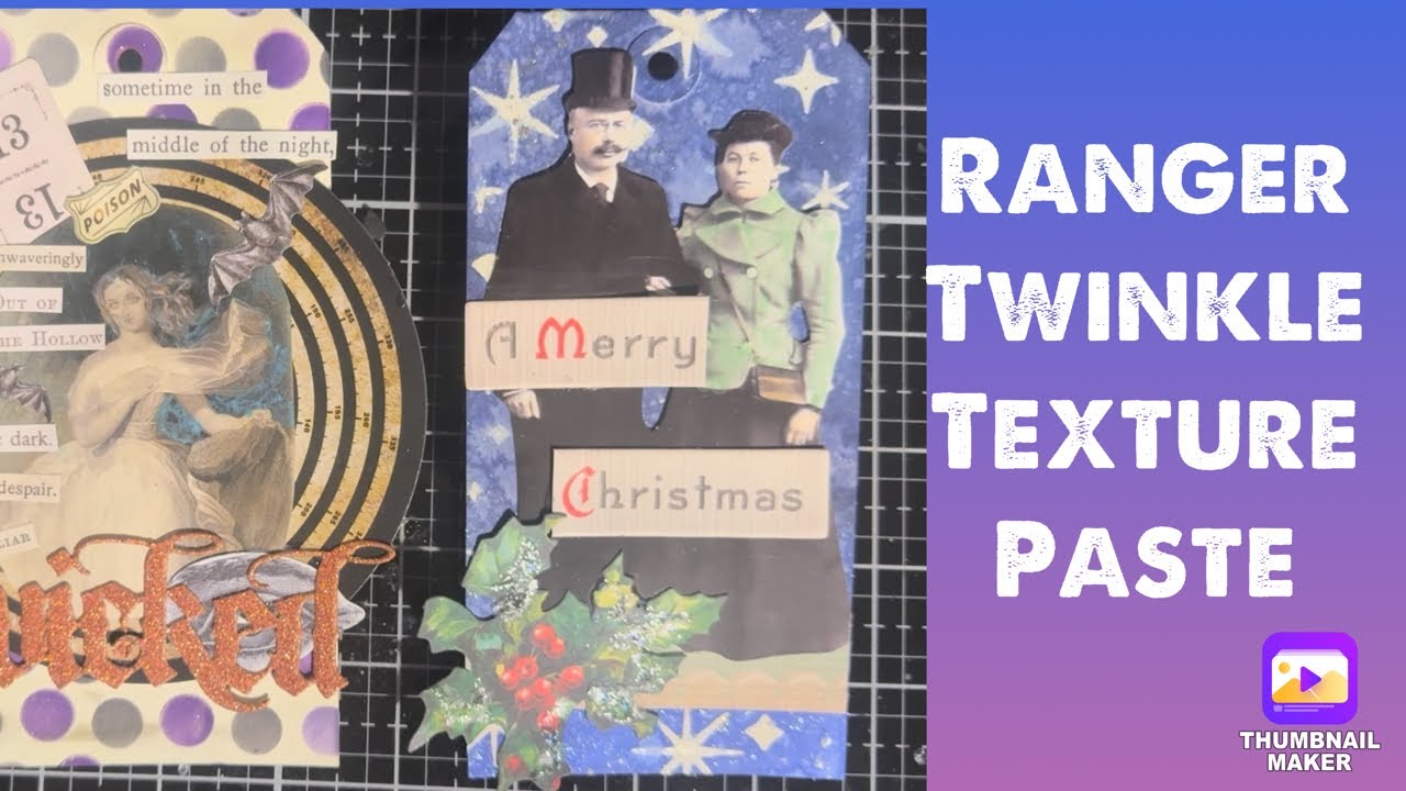 New Tim Holtz Ranger Snowflake Mica Flakes & Twinkle Texture Paste: First Impressions & Crafty Play