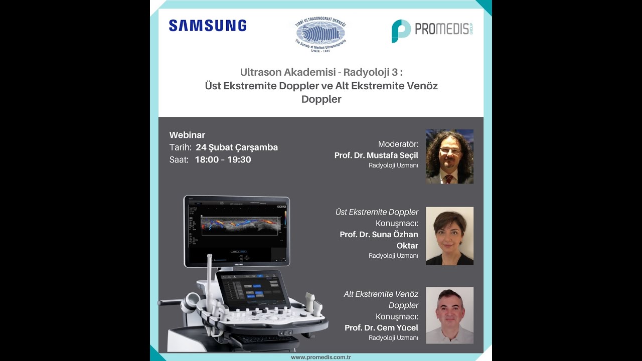 Üst Ekstremite Doppler - Prof. Dr. Suna Ö. Oktar -- Alt Ekstremite Venöz Doppler Prof. Dr. Cem Yücel