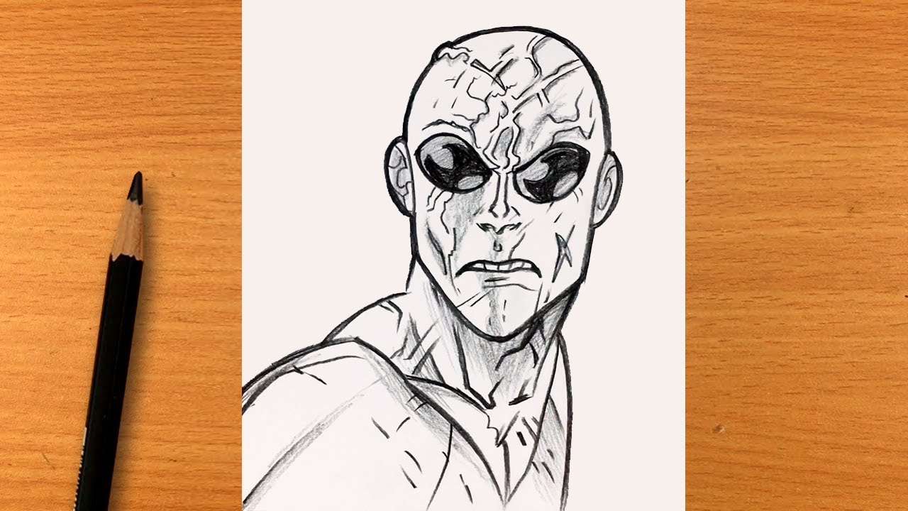 How to draw Prisoner Mark | Mark Graysons step by step | Invincible easy drawing