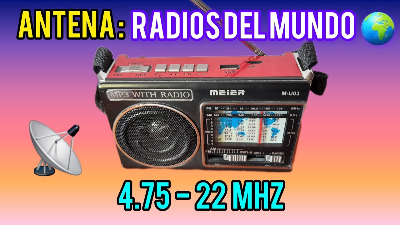 📻 Antena Casera para Radio de Onda Corta – Capta Señales Lejanas