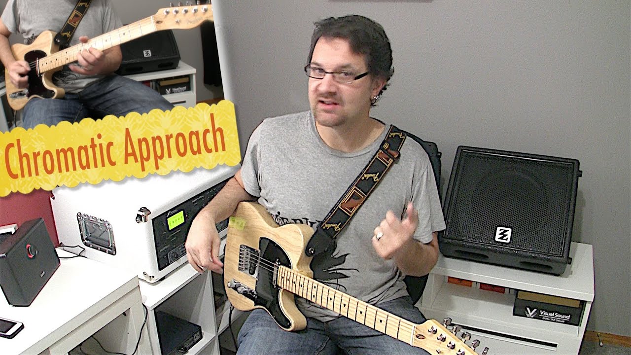 Chromatic Approach Blues Guitar Lesson
