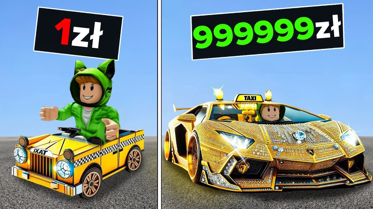 TAXI za 1zł VS za 9999999zł w Roblox!