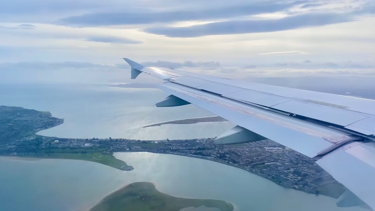 Afternoon Landing at Dublin Over Howth | Aer Lingus | 4K 60FPS HDR