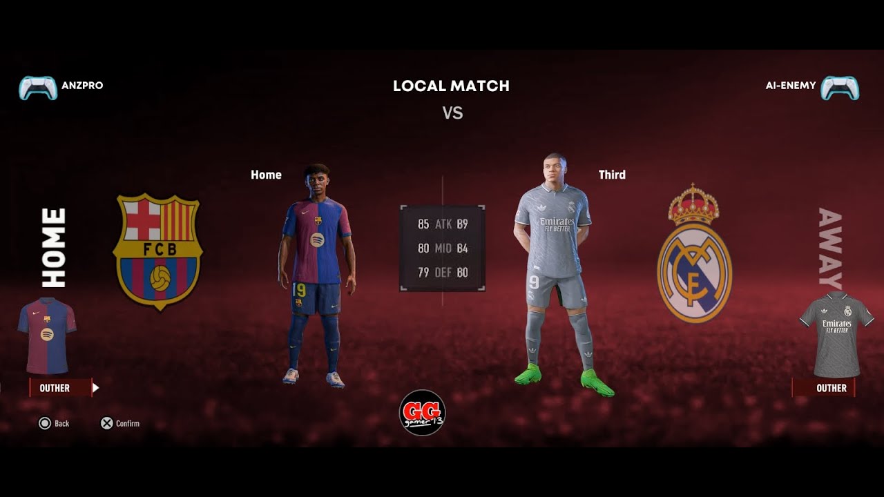 El clasico Barca vs Real Madrid Gameplay UFL 25 MOD
