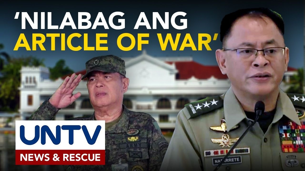 Lt. Gen. Nafarrete: Army Colonel na nagbawi ng suporta kay PBBM, lumabag sa Article of War
