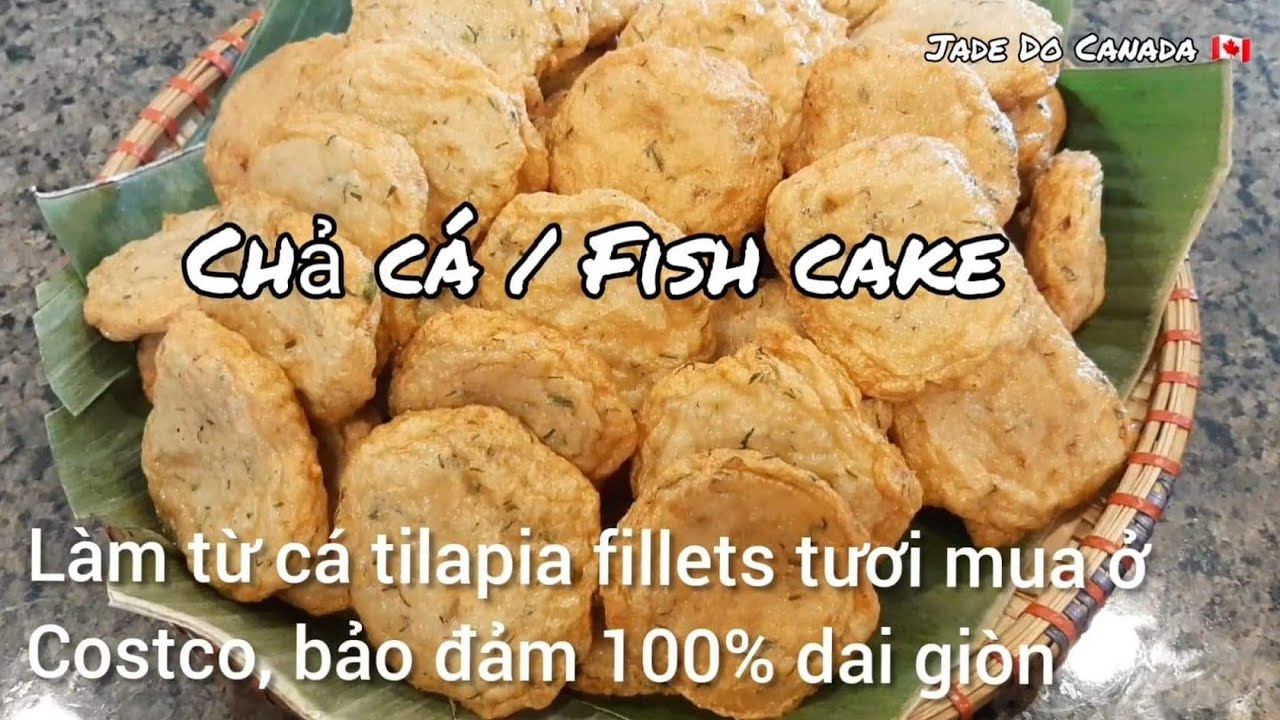 🇨🇦 Làm chả cá không xay từ rô phi Fillets tươi mua ở Costco 100% dai giòn [ eng sub ] fish cake