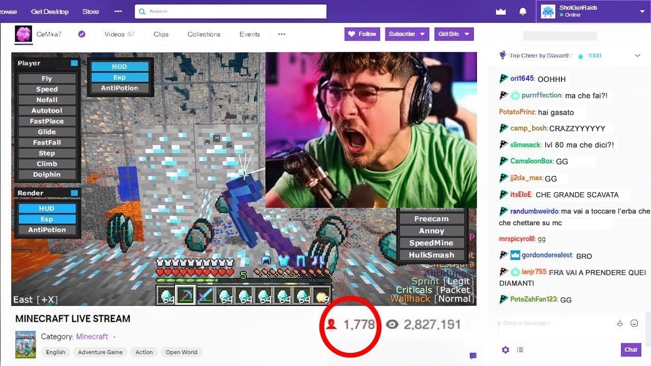 HO BECCATO uno STREAMER ad USARE HACK in DIRETTA nel MIO SERVER MINECRAFT!