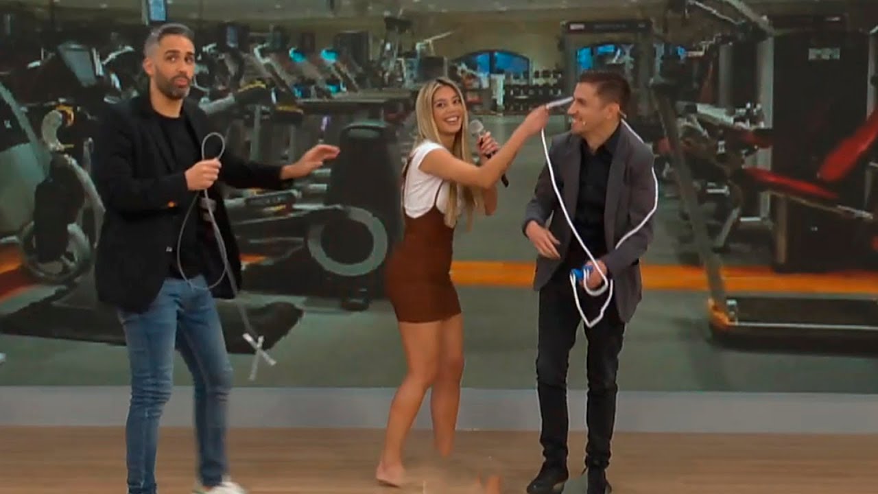Desaf&iacute;o Sol P&eacute;rez: Gast&oacute;n Marote y Pablo Montagna intentaron saltar la soga