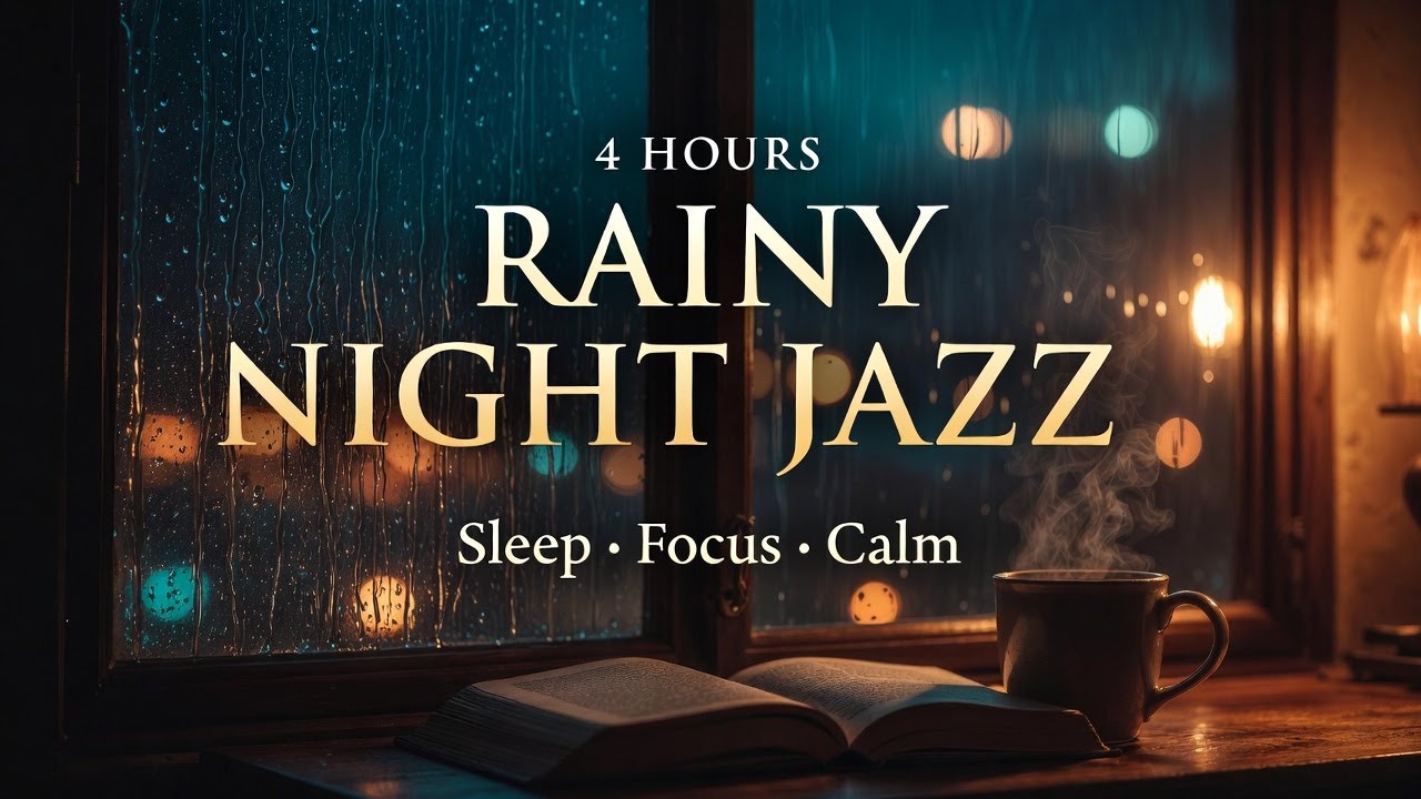 Gentle Rainy Night Jazz – 4 Hours of Warm, Hypnotic Piano
