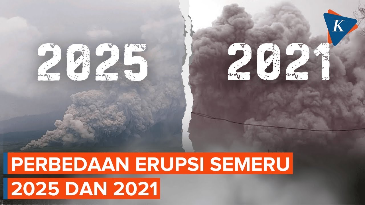 Perbedaan Erupsi Gunung Semeru 2025 dan 2021 Berdasarkan Analisis PVMBG