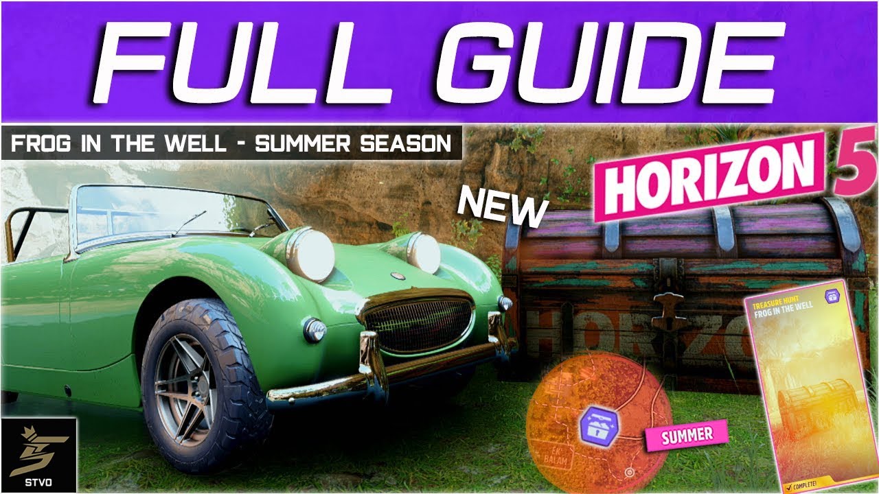 Forza Horizon 5 Охота за сокровищами: лягушка в колодце FH5 Сундук с сокровищами (плейлист летнег...