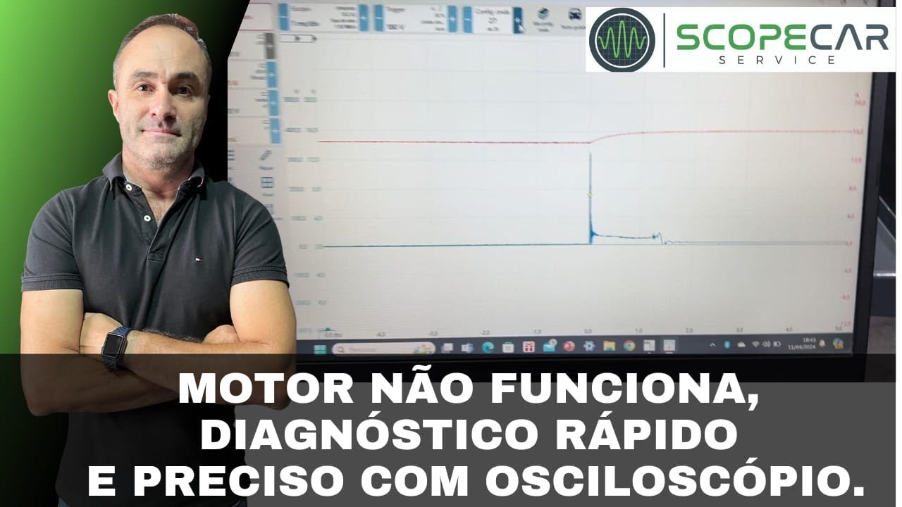 Motor n&atilde;o funciona , Diagn&oacute;stico r&aacute;pido e preciso com Oscilosc&oacute;pio.