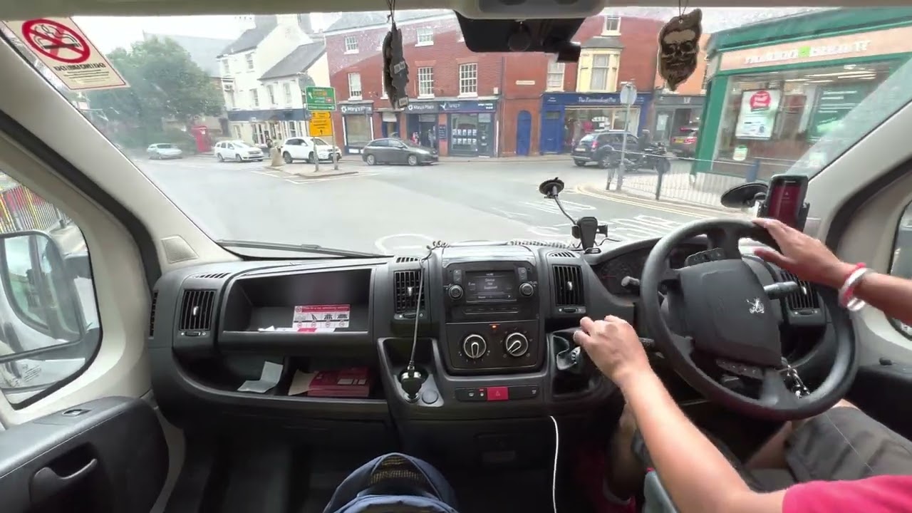 DPD delivery driver POV 4K city view