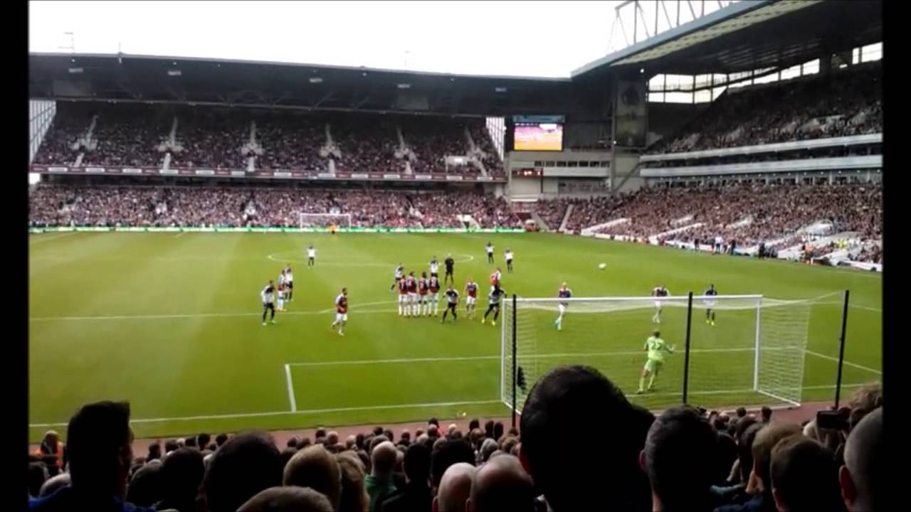 Everton V West Ham BOTH of Baines free kick 21/9/13