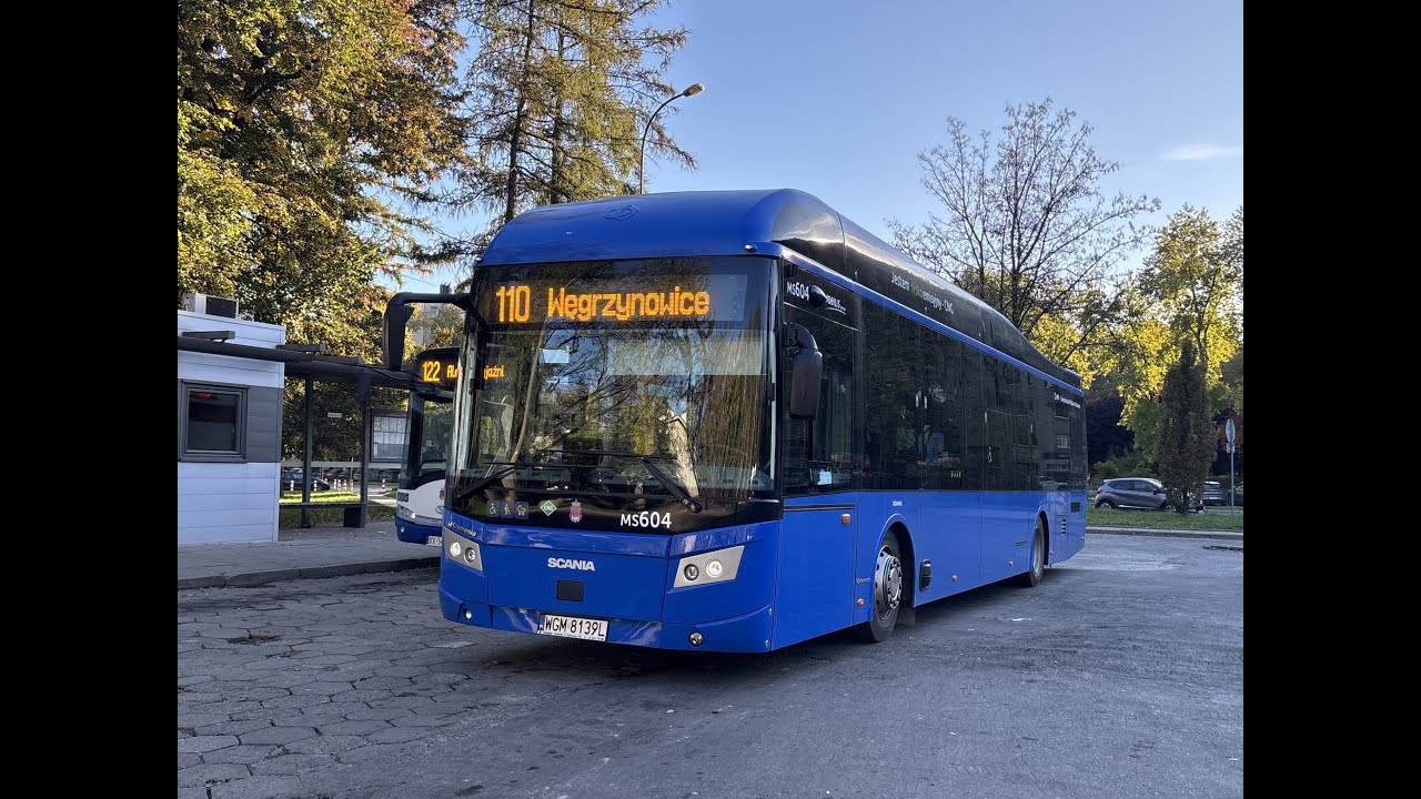 Scania N280UB/Castrosua New City 12LF CNG #MS604 Mobilis (o.Kraków) linia 110 kierunek Węgrzynowice