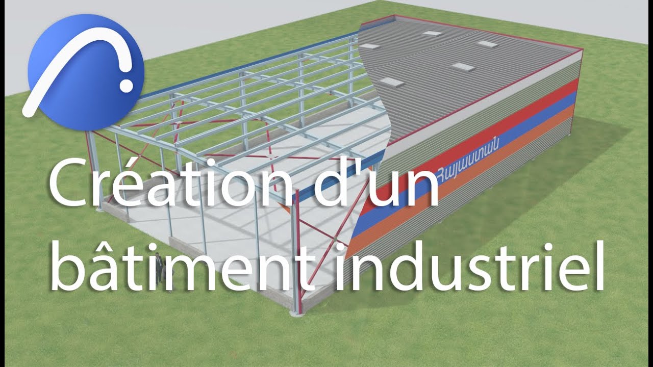 Exo création d'un bâtiment industriel sur Archicad