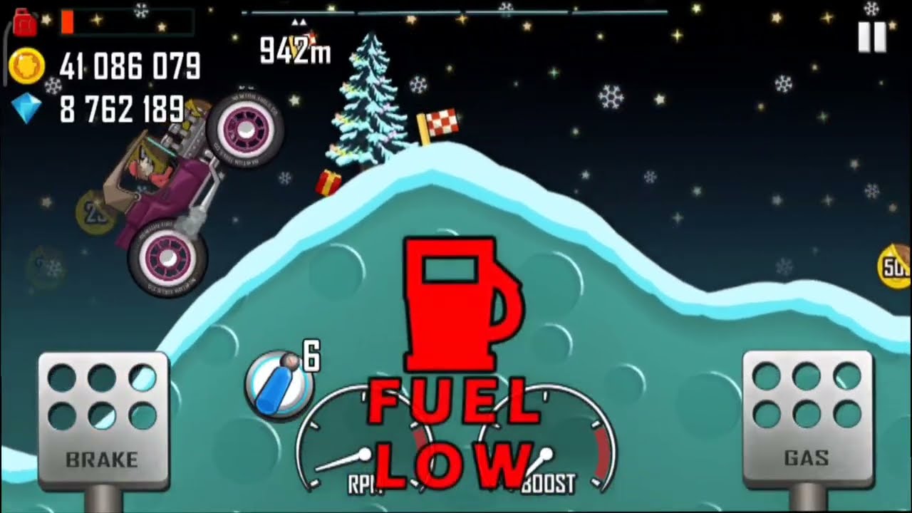 Hill Climb Racing in Xmas Season With Hot Rod Driving 🚘 Android Gameplay