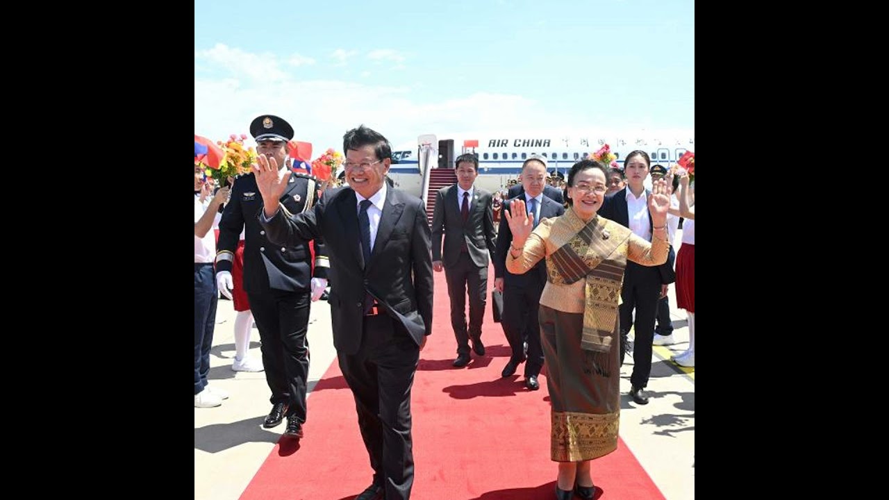 Lao president in Beijing to continue state visit