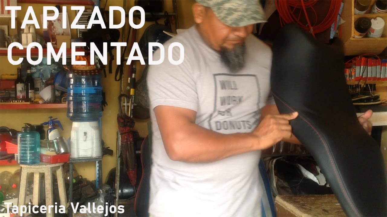 Retapizado Comentado de asiento de moto