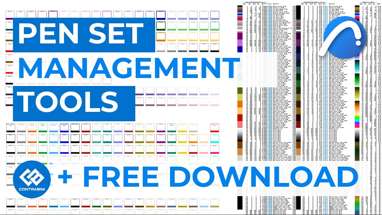 How to Manage @Archicad  Pen Sets + Free Download