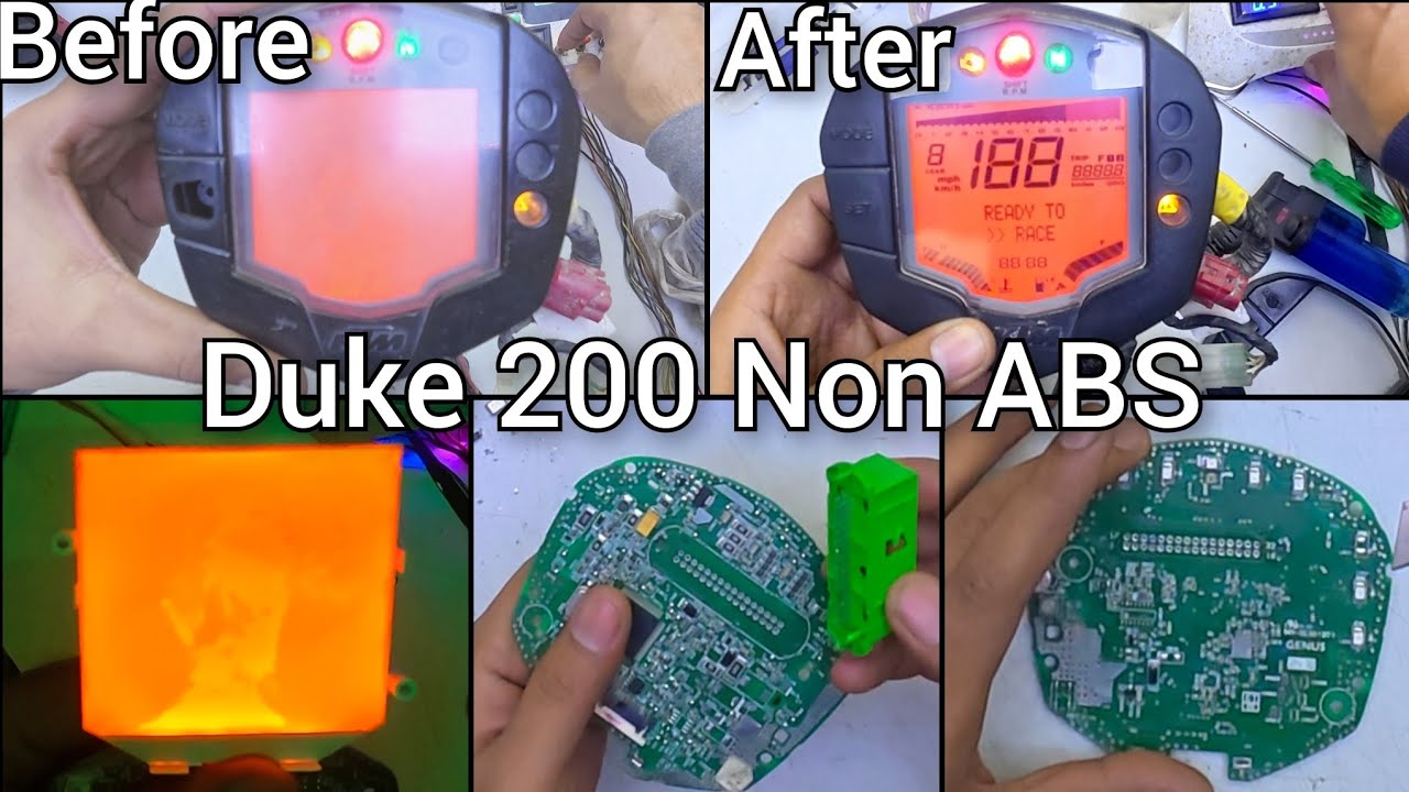 KTM Duke 200/390 Water Damage Meter Repair.