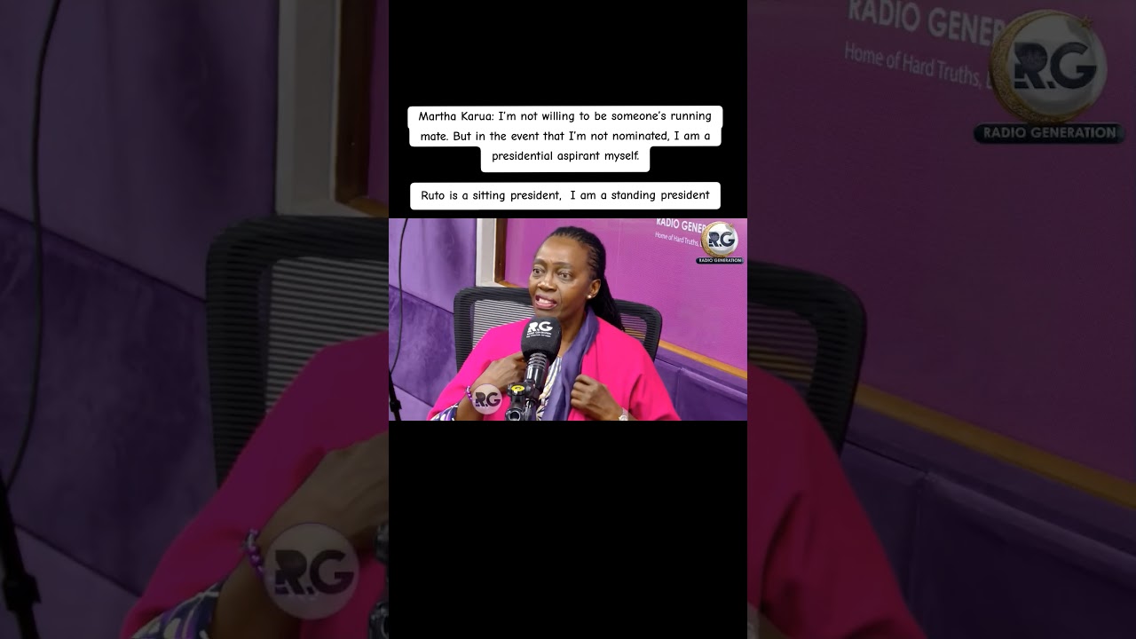 Martha Karua: I&rsquo;m not willing to be someone&rsquo;s running mate.