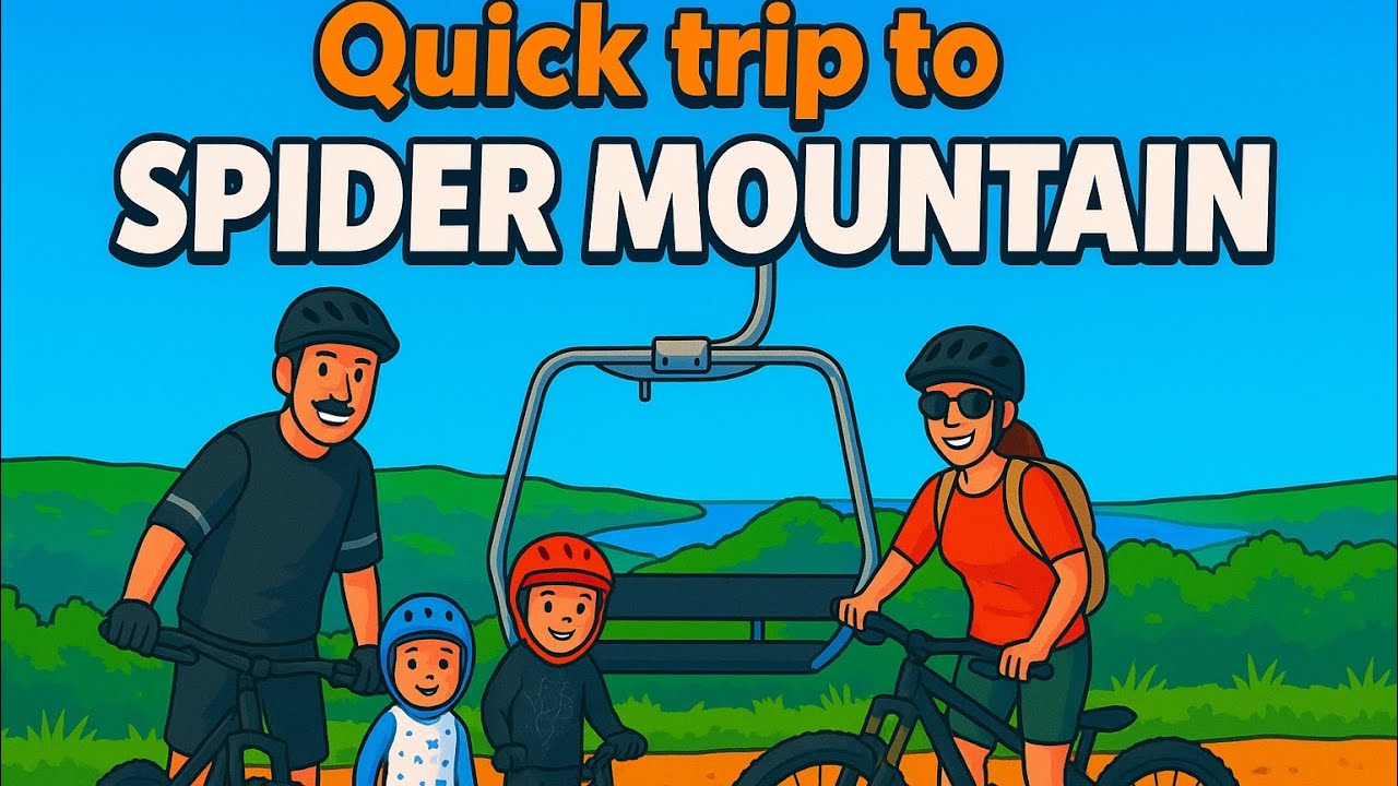 Shredding Spider Mountain Bike Park with Hux, Krew, Mom & Dad! 🚲🔥