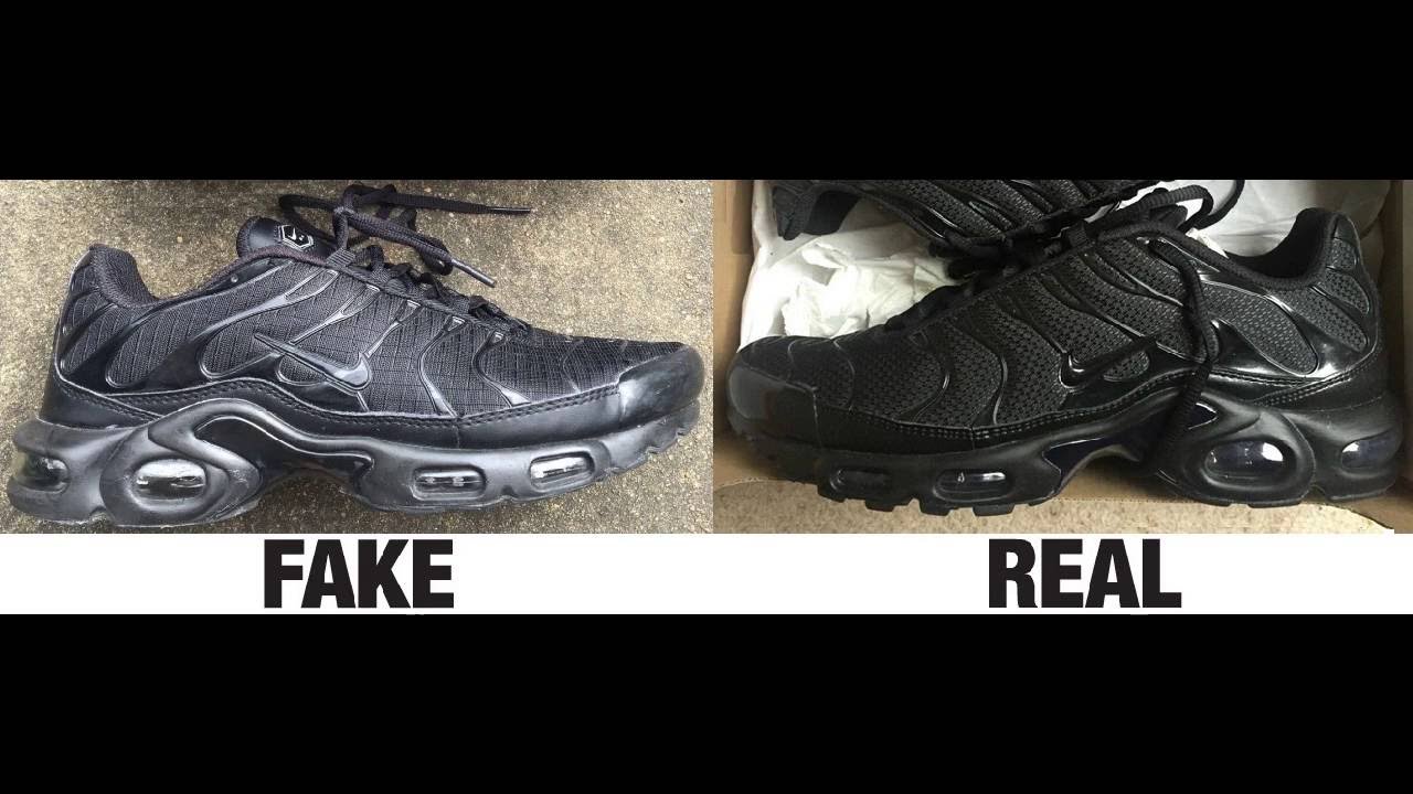 How To Spot Fake Nike Tuned 1 / TN / Air Max Plus Trainers Authentic vs Replica Comparison