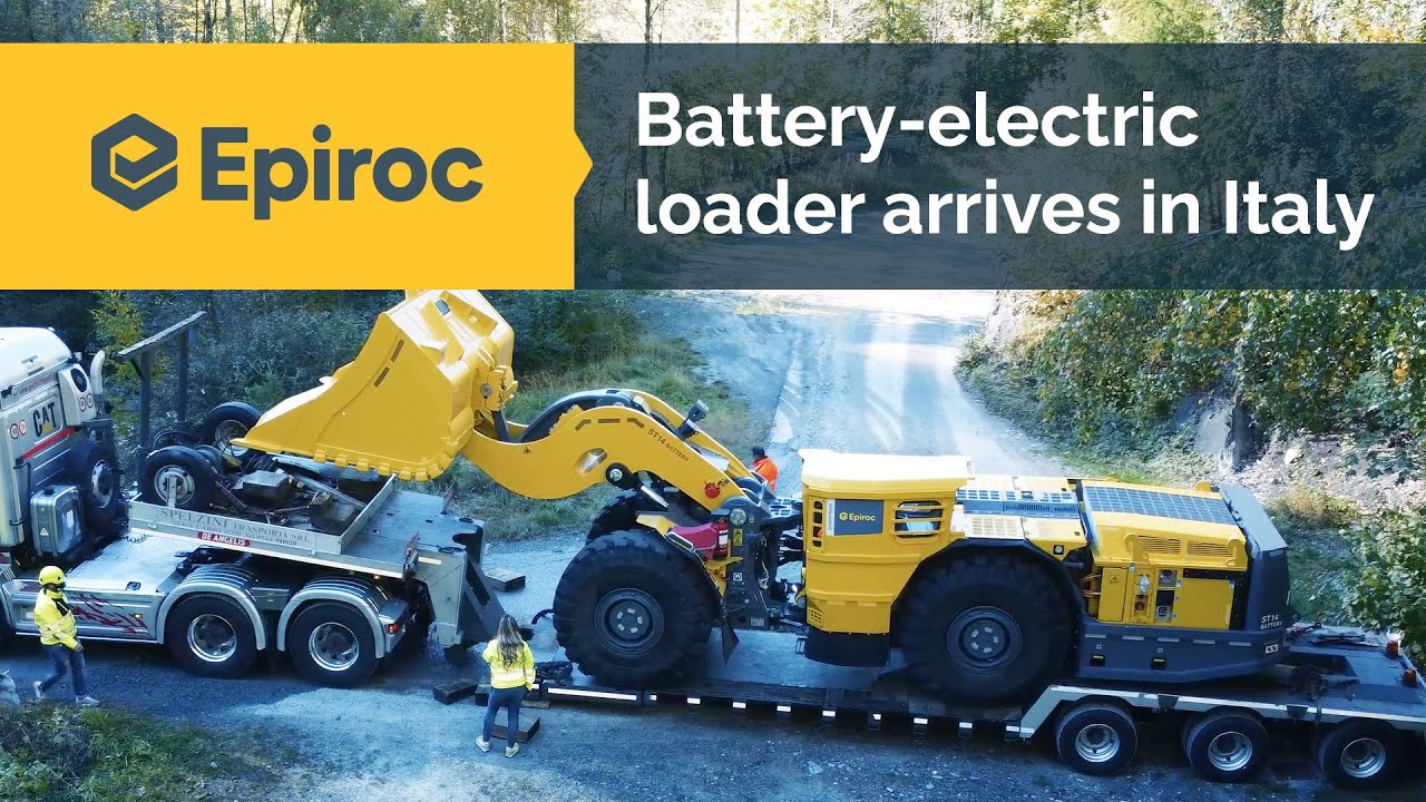 The first Scooptram ST14 Battery in Italy