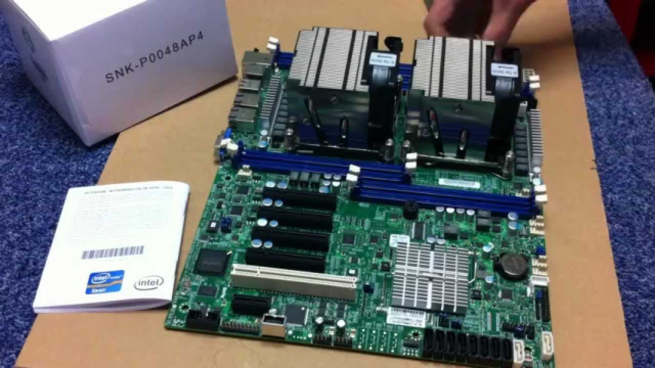 SuperMicro X9DRL-IF square SNK-P0048P Passive CPU Heatsink