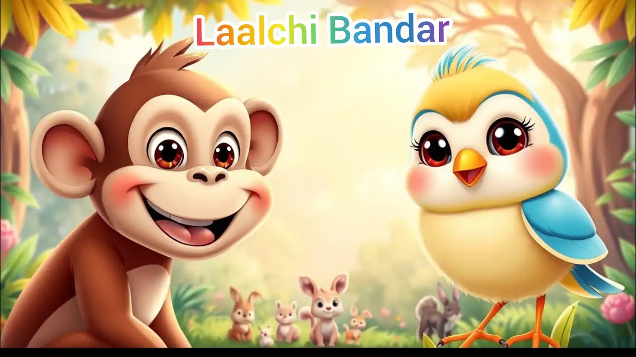 बंदर की गलती और सीख 🐒💔 | Emotional Animal Story for Kids | Fairy Tale Cartoon