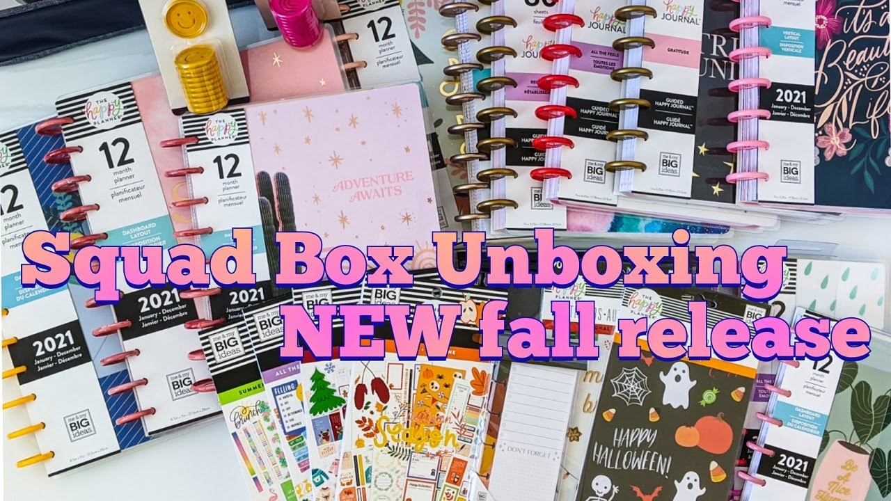 Unboxing My NEW Squad Box//The Happy Planner Fall-2021 Planner New Release