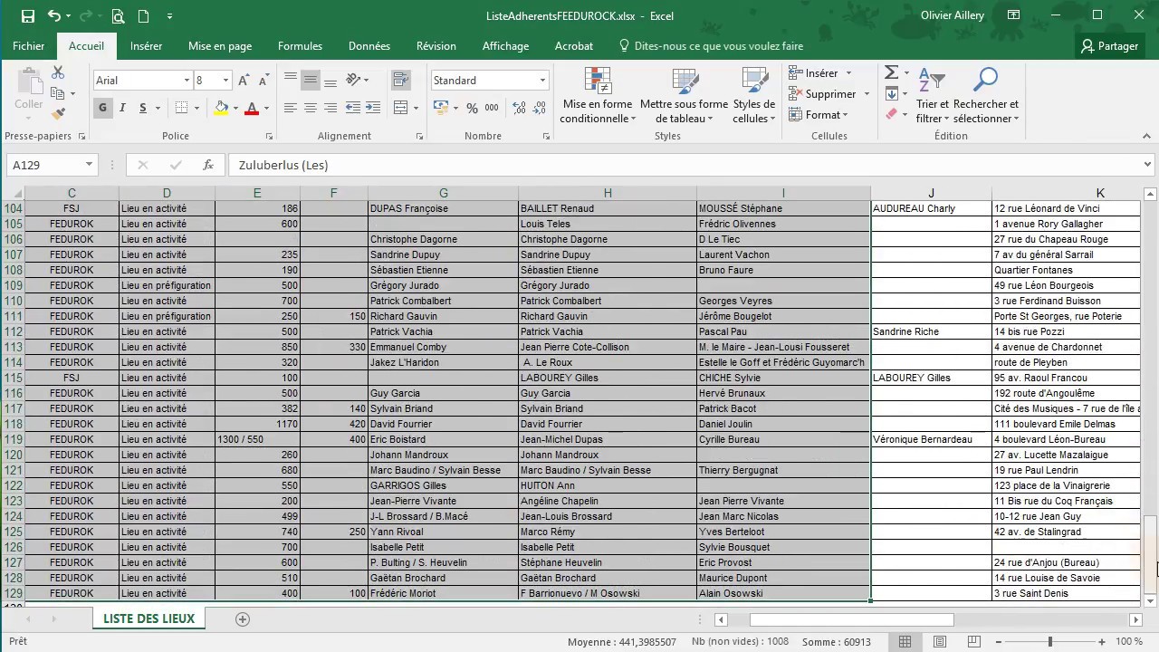EXCEL - Sélection Rapide au clavier
