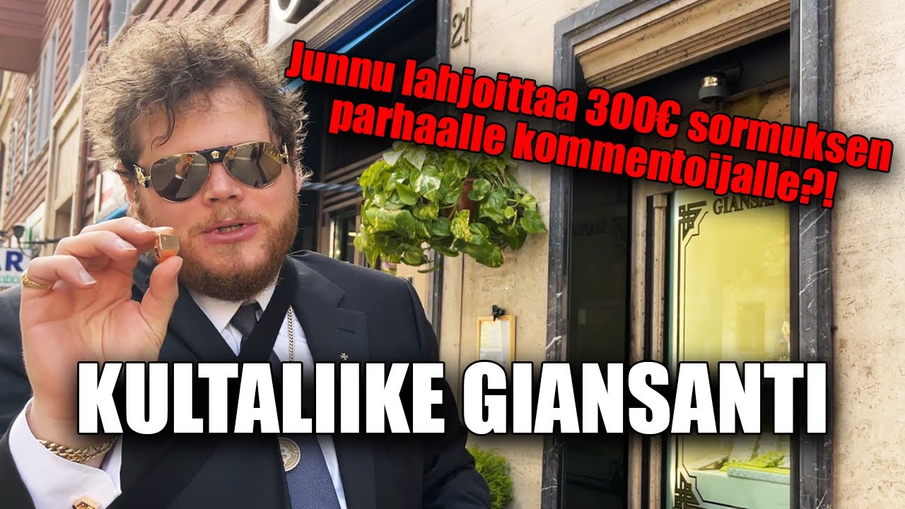 Junnu vierailee Giansanti-suvun kultaliikkeess&auml;!
